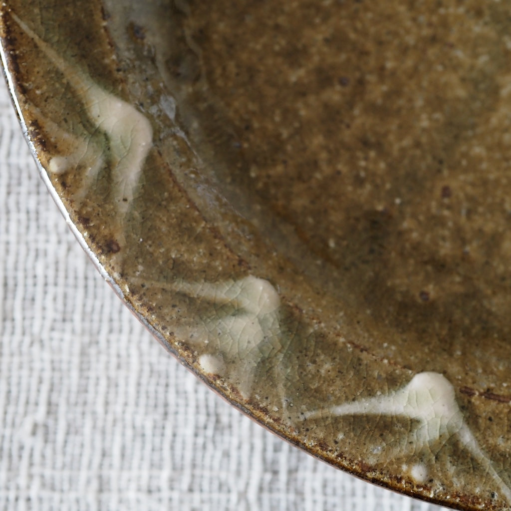 中ノ畑窯　佐藤央巳・友美　7寸皿 （イッチン・蛇の目なし）