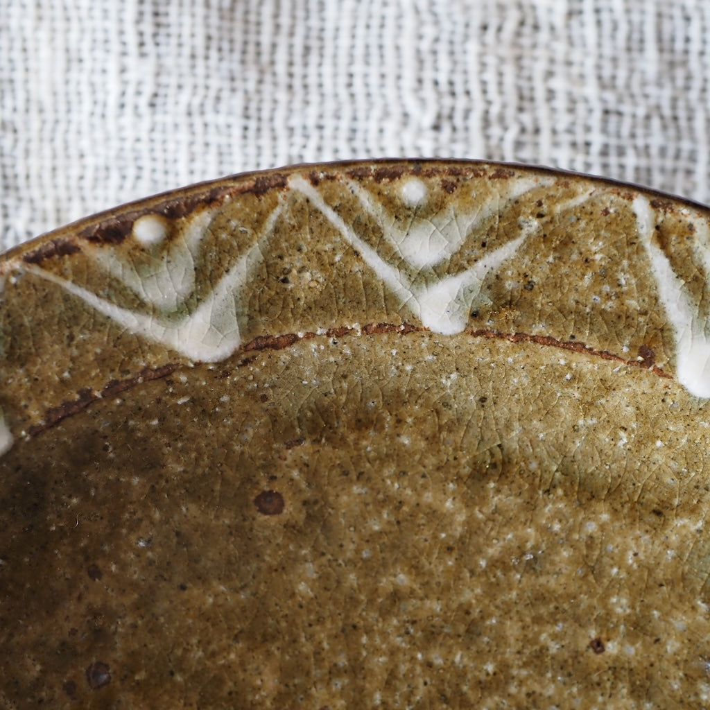 中ノ畑窯　佐藤央巳・友美　7寸皿 （イッチン・蛇の目なし）