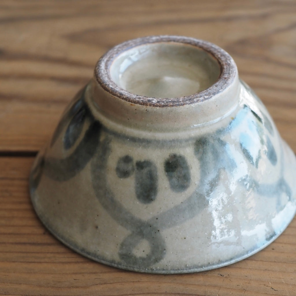 百草陶房　伊良部あゆ　４寸マカイ（古典/草呉須）