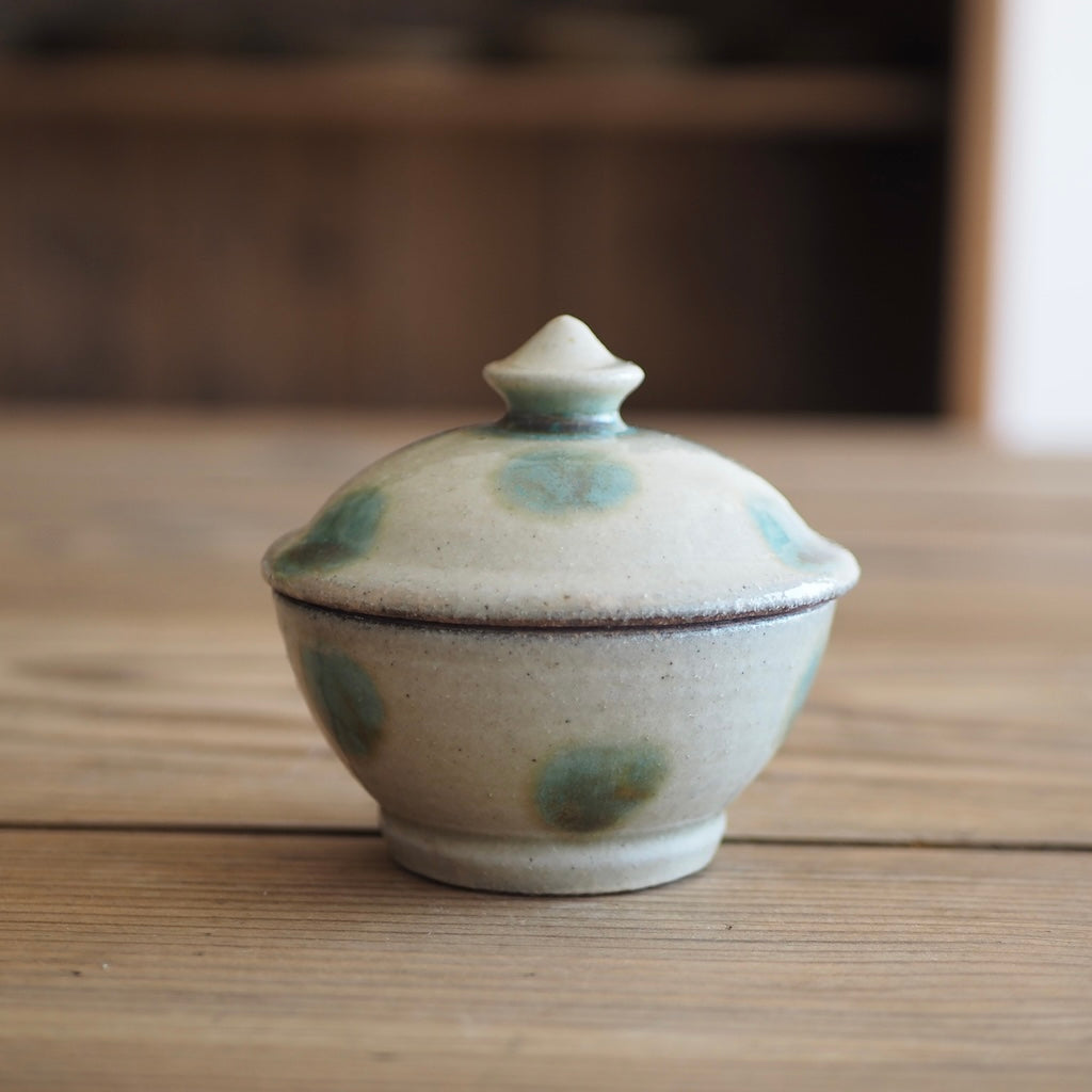 百草陶房　伊良部あゆ　3寸タラフー（蓋物/点打ち/オーグスヤー）