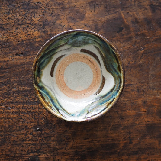 榮一工房　宮國榮一　５寸浅鉢（オーグスヤ・指描き）