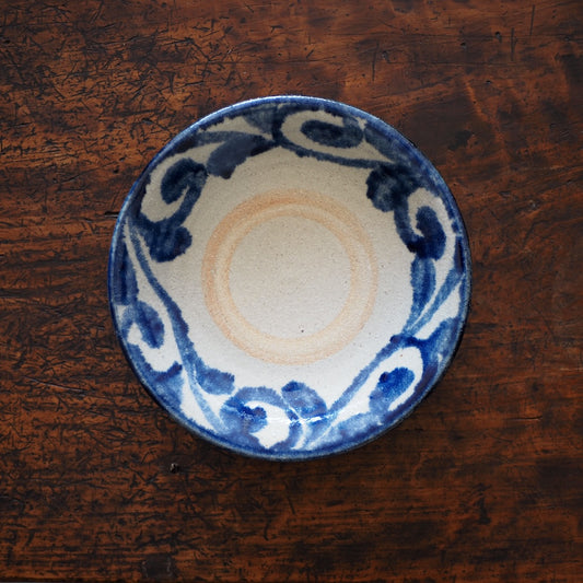 榮一工房　宮國榮一　６寸皿（コバルト）