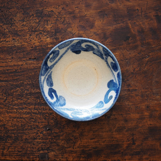 榮一工房　宮國榮一　５寸皿（コバルト）