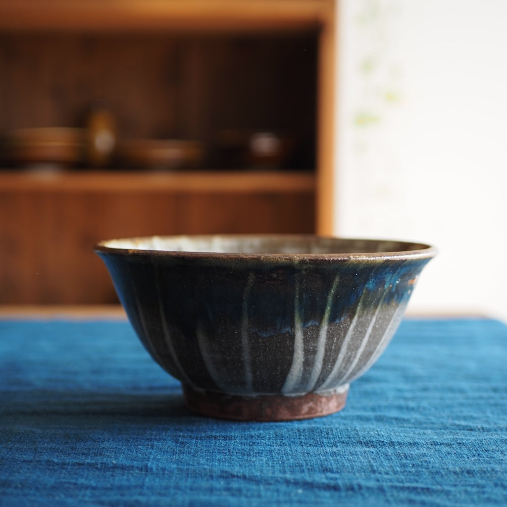 榮一工房　宮國榮一　マカイ６寸鉢（刷毛目・オーグスヤ）