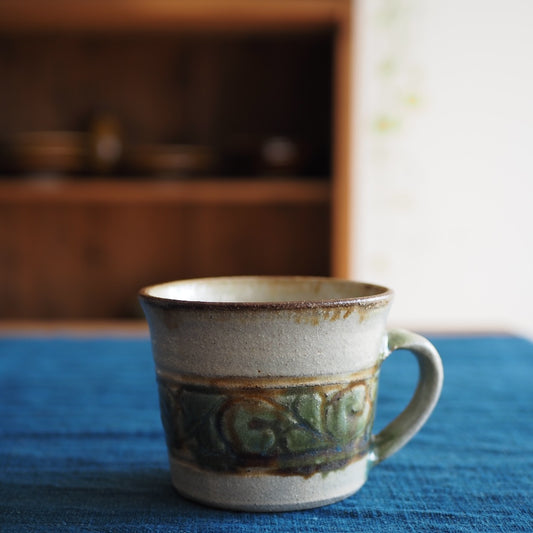 榮一工房　宮國榮一　マグカップB　（掻き落とし）