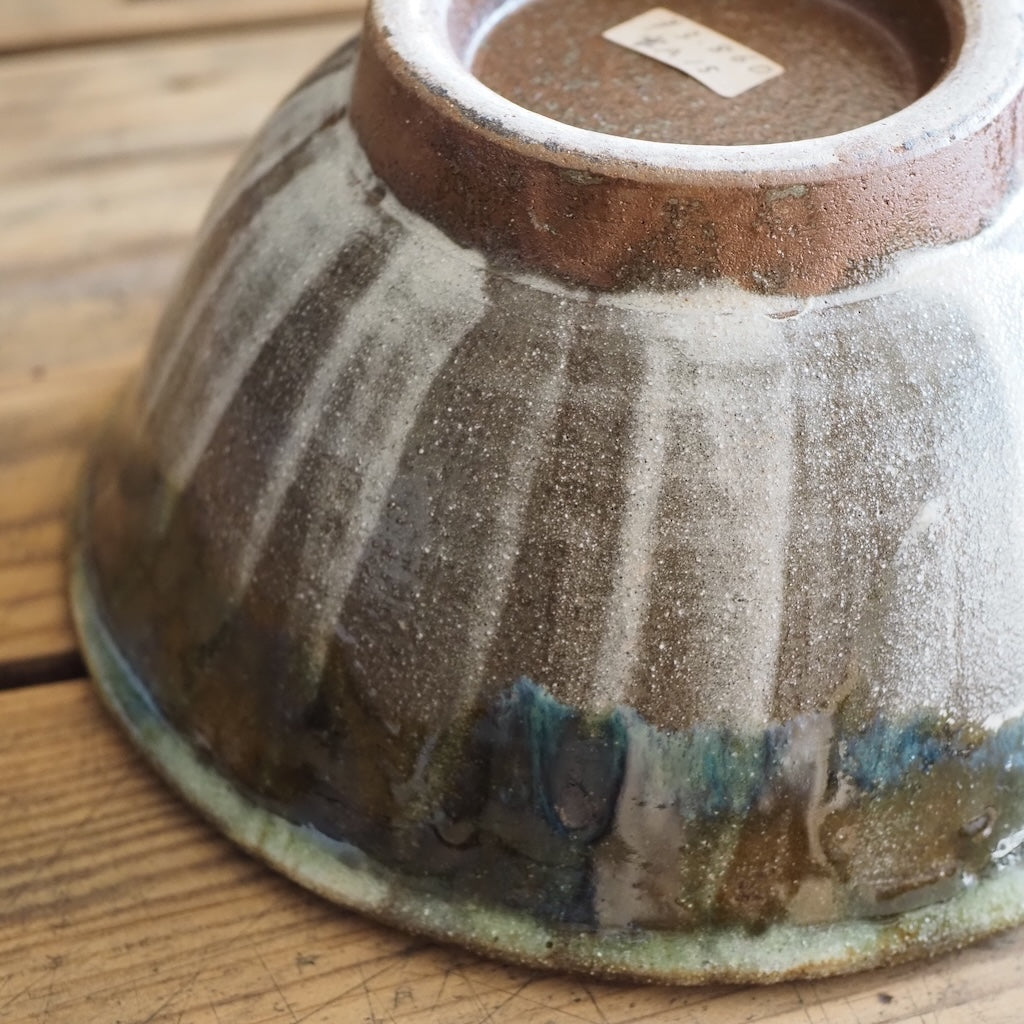 榮一工房　宮國榮一　マカイ６寸鉢（刷毛目・オーグスヤ）