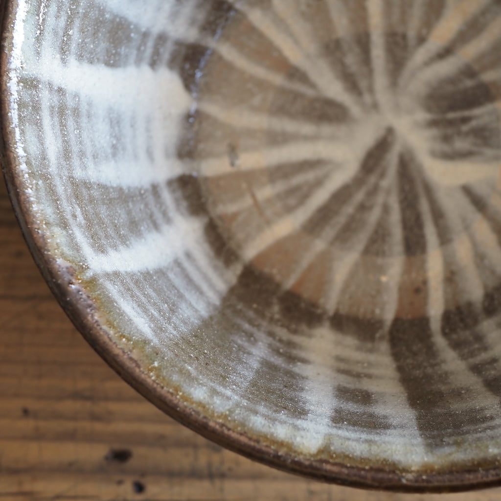 榮一工房　宮國榮一　マカイ６寸鉢（刷毛目・オーグスヤ）