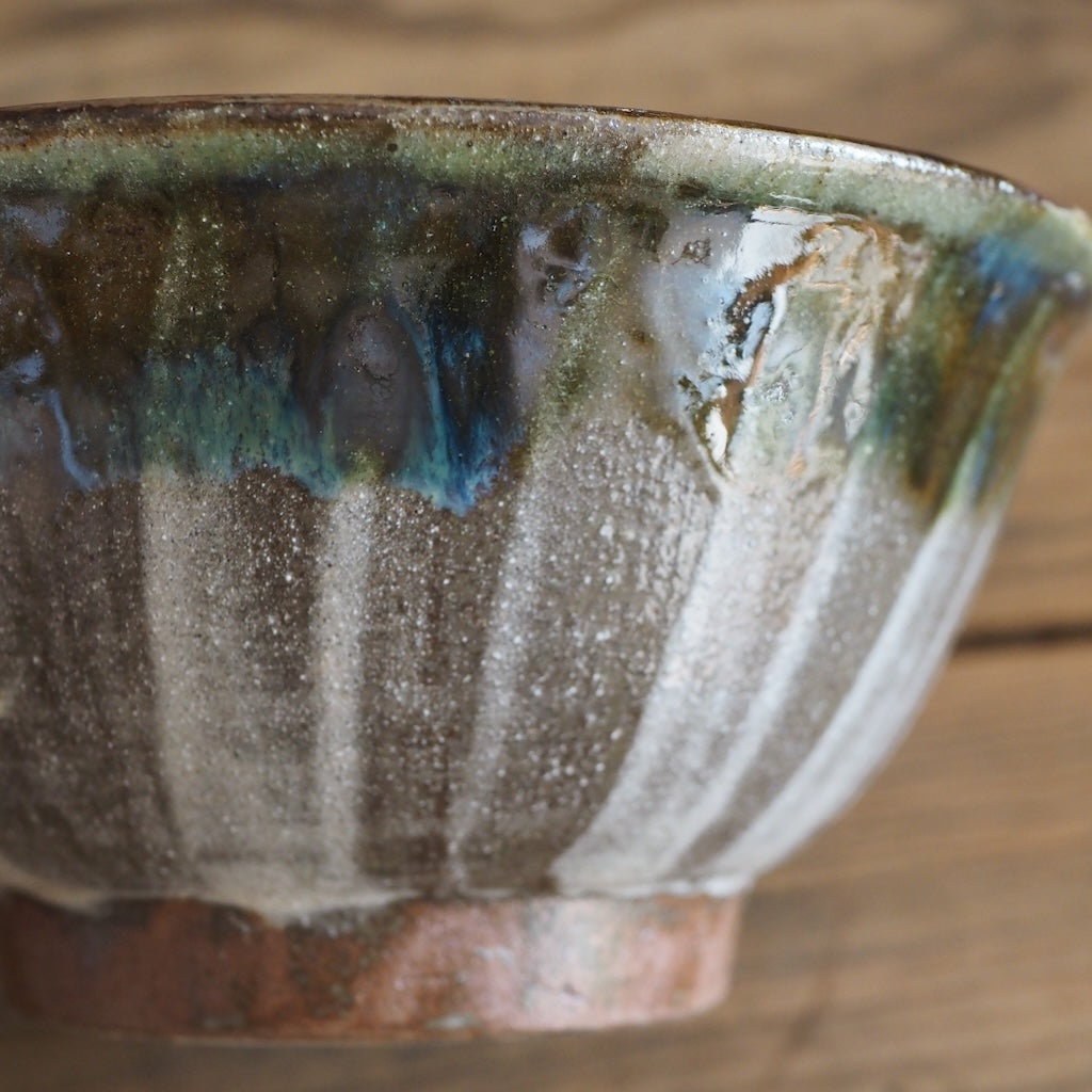 榮一工房　宮國榮一　マカイ６寸鉢（刷毛目・オーグスヤ）