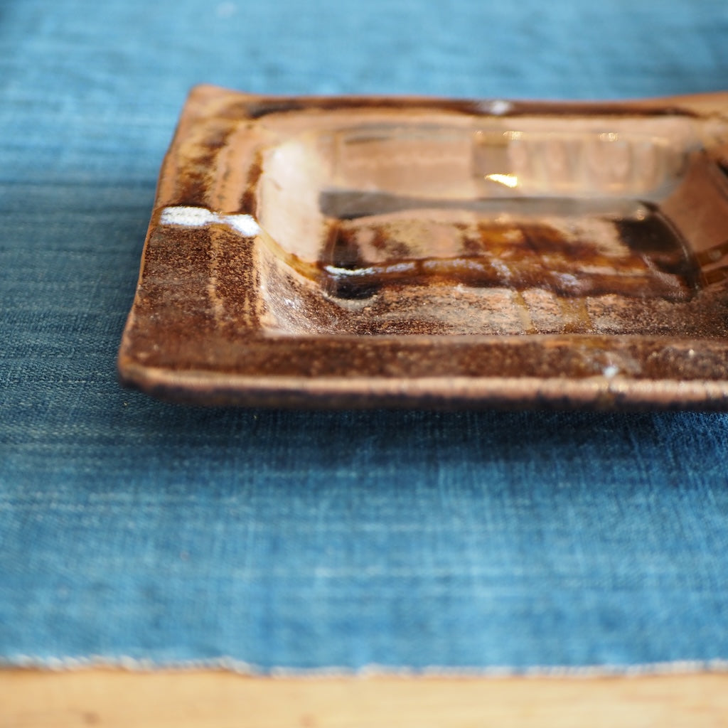 野はら屋　佐々木かおり　7寸角皿(C)　