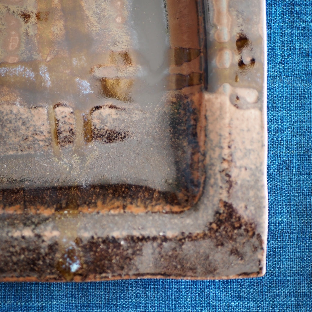 野はら屋　佐々木かおり　7寸角皿(C)　