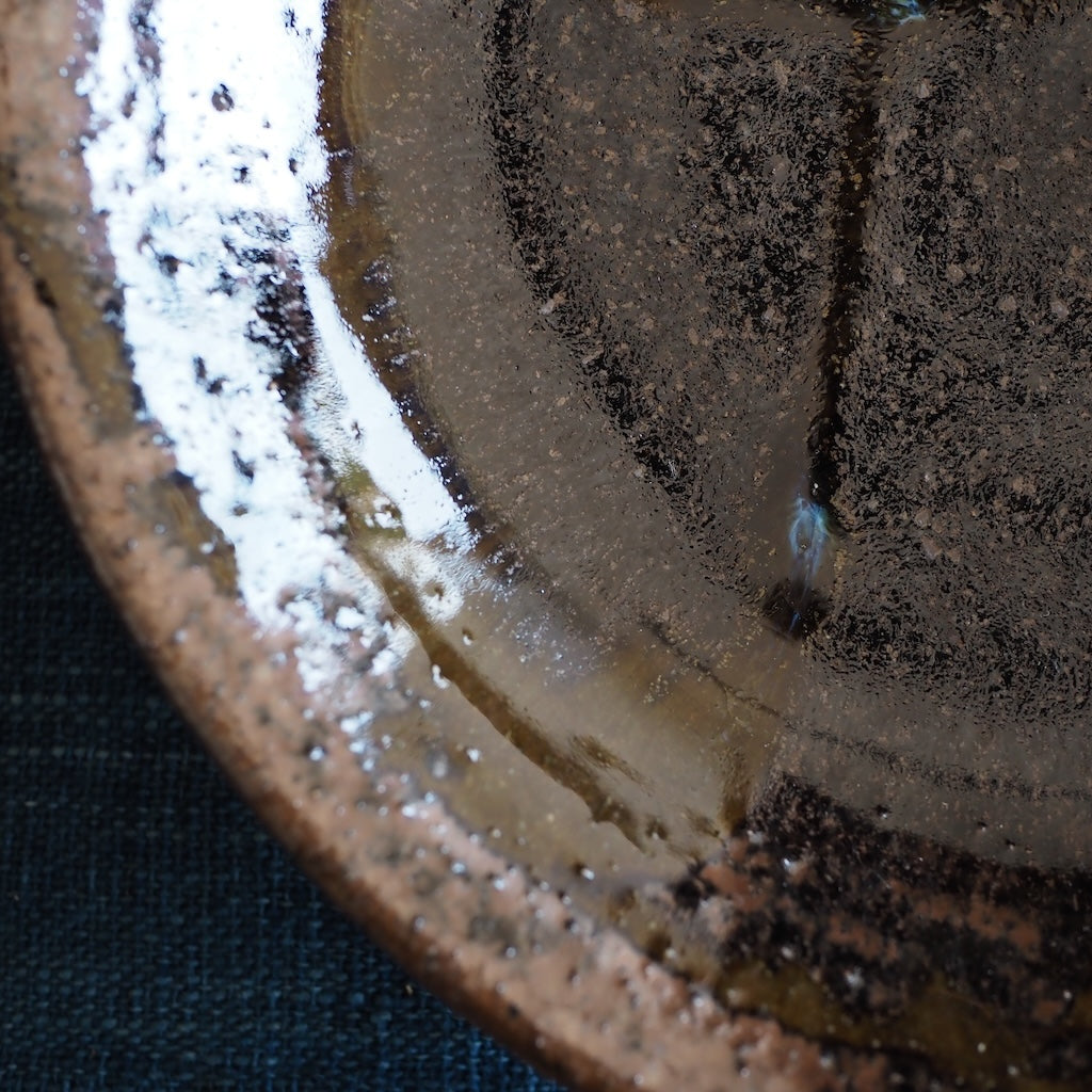 野はら屋　佐々木かおり　7寸皿(A)　 少し小さめ