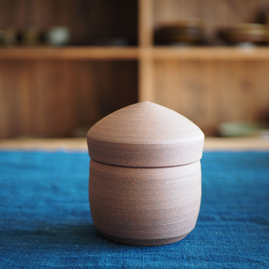まゆみ窯　眞弓亮司　焼き締め塩壺