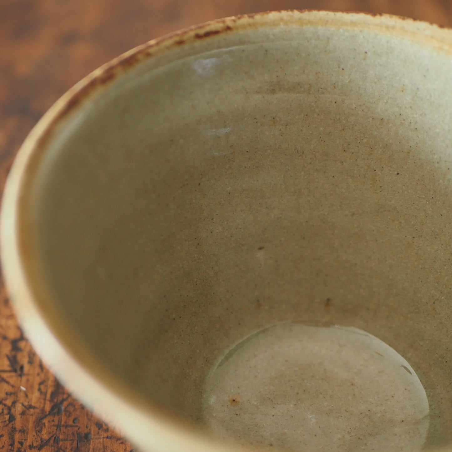 まゆみ窯　眞弓亮司　透明釉象嵌切立鉢（小）