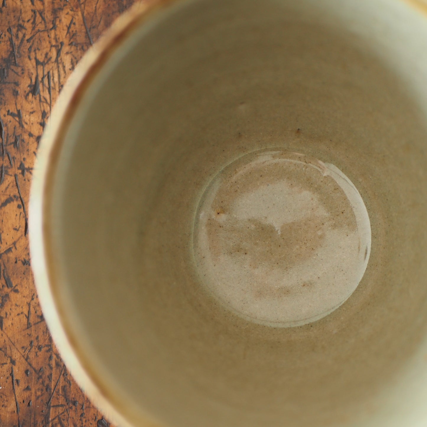 まゆみ窯　眞弓亮司　透明釉象嵌切立鉢（小）